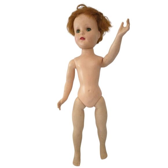 Creepy Doll Vintage Halloween Walking Sleep Eyes Dirty American Character Doll - Picture 6 of 16